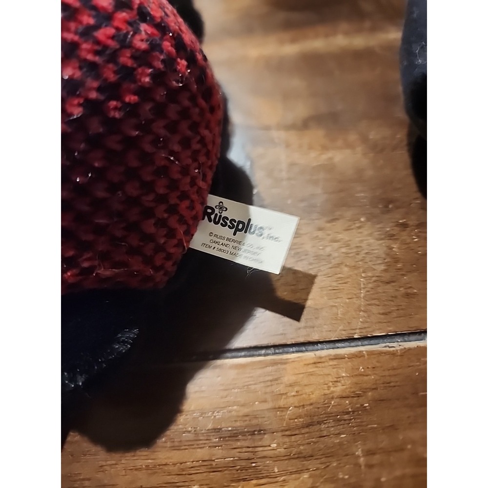 Russplus Treasures‎ Ladybug Plush #58003 With Tags 8" x 6" Russ Hearts Beanie - Picture 4 of 5